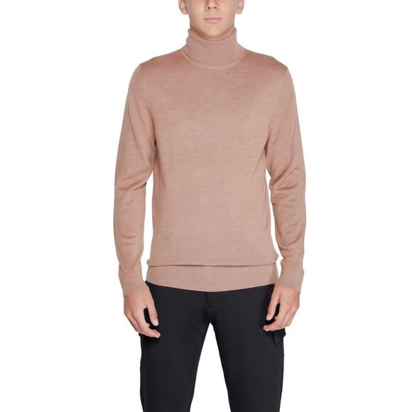 Calvin Klein Beige Wool Men's Turtleneck
